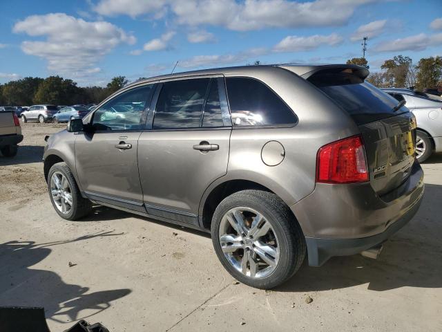 2FMDK4JC9DBC01830 - 2013 FORD EDGE SEL GRAY photo 2