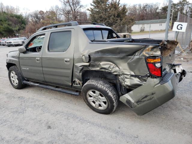 2HJYK16487H543661 - 2007 HONDA RIDGELINE RTS GREEN photo 2