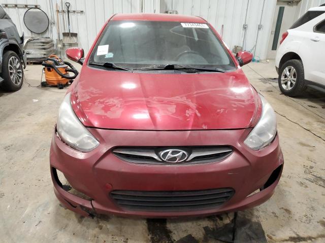 KMHCT4AE1DU362984 - 2013 HYUNDAI ACCENT GLS RED photo 5