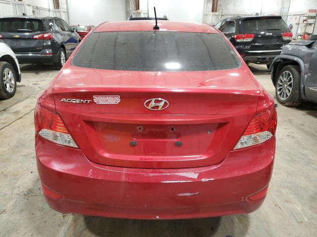 KMHCT4AE1DU362984 - 2013 HYUNDAI ACCENT GLS RED photo 6