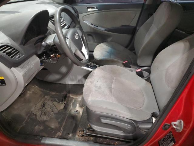 KMHCT4AE1DU362984 - 2013 HYUNDAI ACCENT GLS RED photo 7