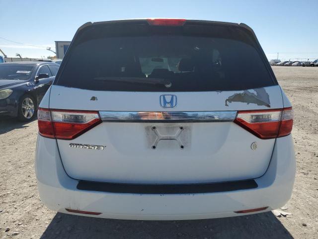 5FNRL5H45BB028397 - 2011 HONDA ODYSSEY EX WHITE photo 6