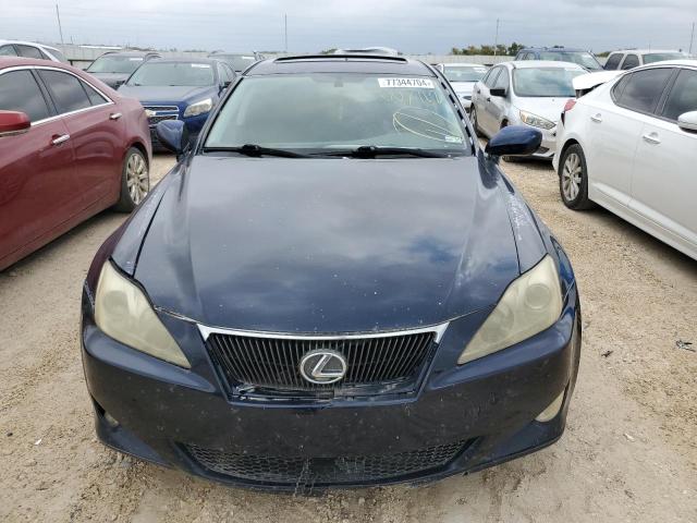 JTHBK262965007112 - 2006 LEXUS IS 250 BLUE photo 5