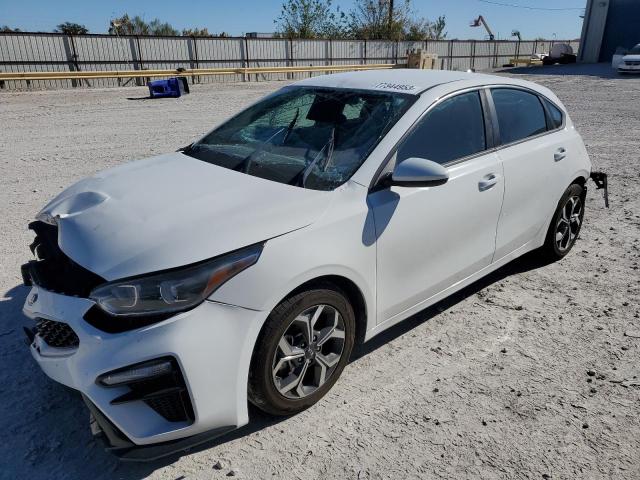 3KPF24AD4KE009579 - 2019 KIA FORTE FE WHITE photo 1