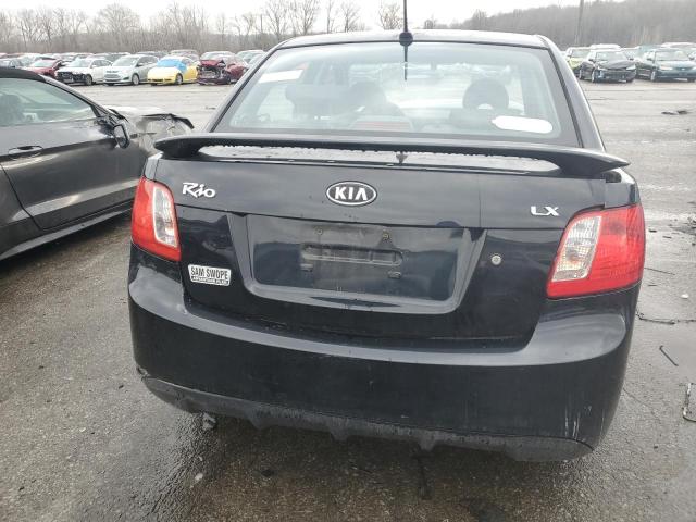 KNADH4A33B6750354 - 2011 KIA RIO BASE BLACK photo 6