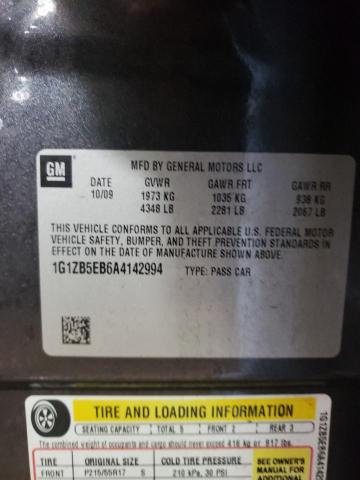 1G1ZB5EB6A4142994 - 2010 CHEVROLET MALIBU LS GRAY photo 12