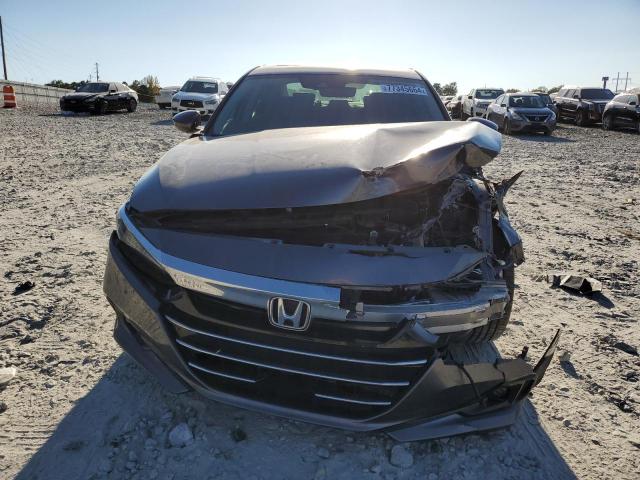 1HGCV1F55MA077245 - 2021 HONDA ACCORD EXL GRAY photo 5