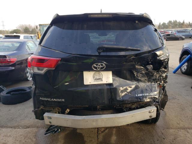 5TDDZRFH4KS705375 - 2019 TOYOTA HIGHLANDER LIMITED BLACK photo 6