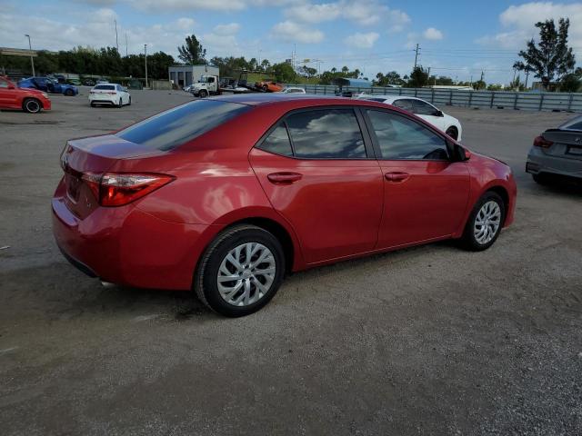 5YFBURHE4HP677300 - 2017 TOYOTA COROLLA L RED photo 3