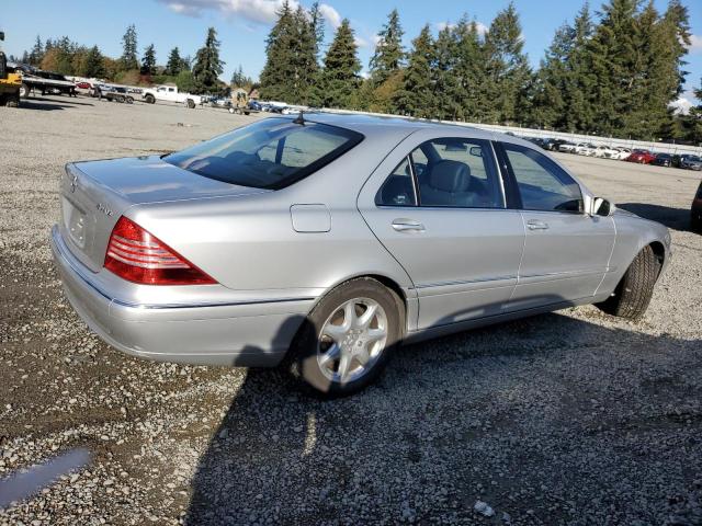 WDBNG83J43A337899 - 2003 MERCEDES-BENZ S 430 4MATIC SILVER photo 3