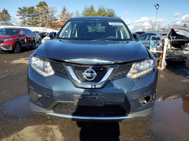 KNMAT2MV2GP663147 - 2016 NISSAN ROGUE S BLUE photo 5