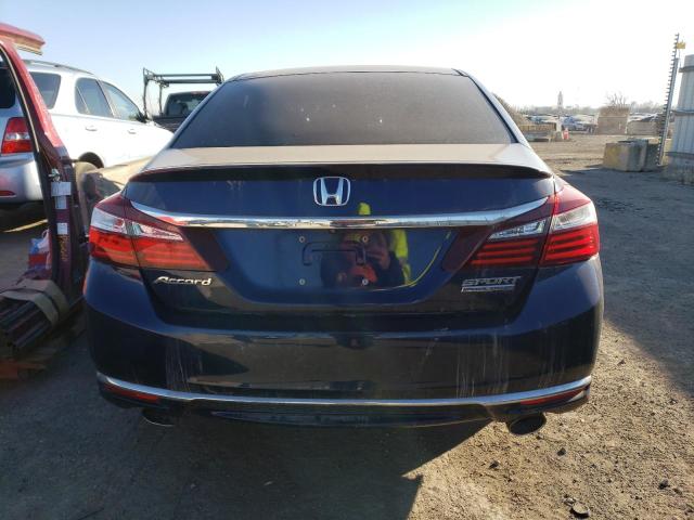 1HGCR2F10HA091647 - 2017 HONDA ACCORD SPORT SPECIAL EDITION BLUE photo 6