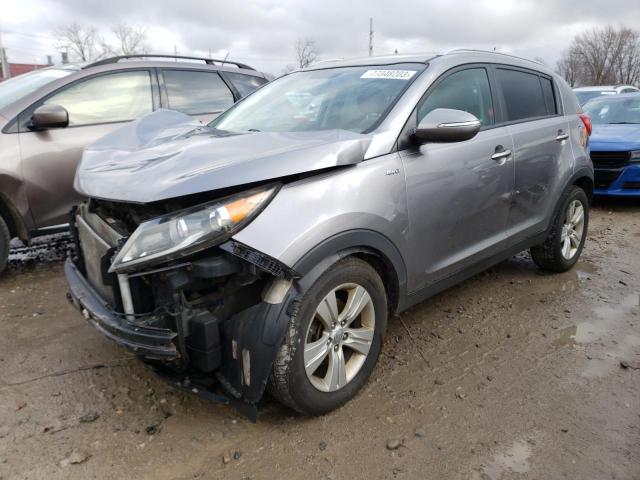 KNDPBCAC8F7786830 - 2015 KIA SPORTAGE LX SILVER photo 1