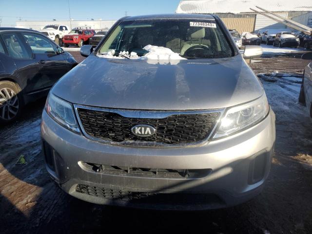 5XYKT3A63EG487023 - 2014 KIA SORENTO LX SILVER photo 5