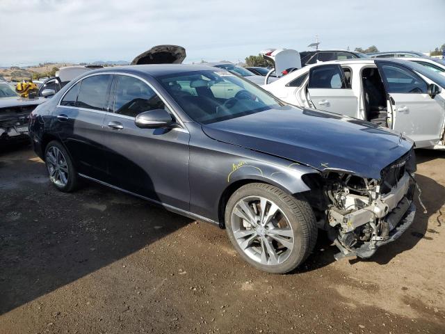 55SWF4JB9FU087065 - 2015 MERCEDES-BENZ C 300 GRAY photo 4