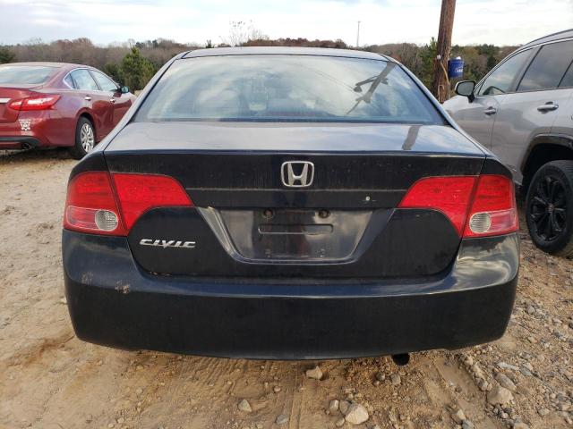 1HGFA15508L019421 - 2008 HONDA CIVIC LX BLACK photo 6