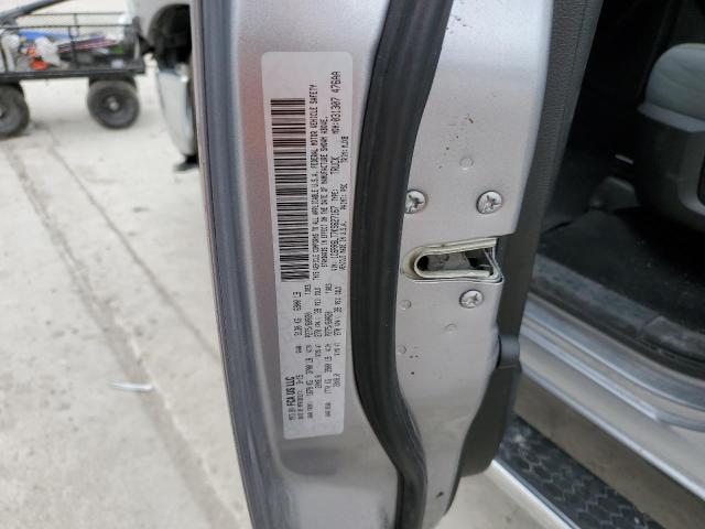 1C6RR6LT7KS627167 - 2019 RAM 1500 CLASS SLT ვერცხლისფერი ფოტო 12