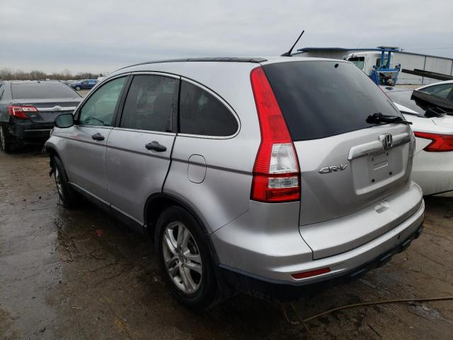 5J6RE3H57AL005488 - 2010 HONDA CR-V EX SILVER photo 2