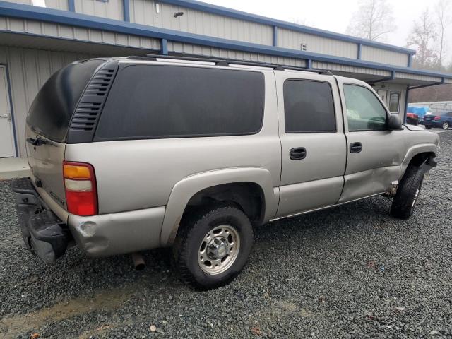 3GNGK26U32G206305 - 2002 CHEVROLET SUBURBAN K2500 TAN photo 3