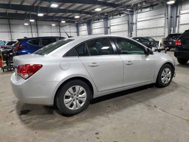 1G1PC5SHXC7163443 - 2012 CHEVROLET CRUZE LS SILVER photo 3