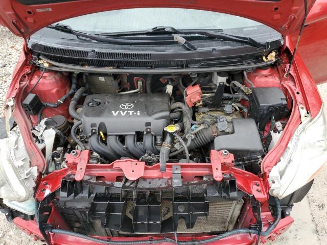 JTDBT903681214270 - 2008 TOYOTA YARIS RED photo 11