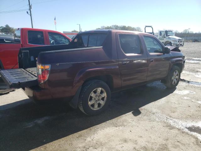 2HJYK16508H519641 - 2008 HONDA RIDGELINE RTL BURGUNDY photo 3