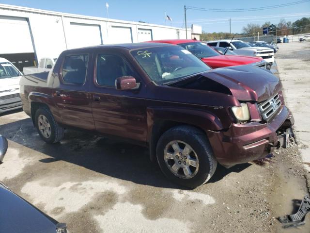 2HJYK16508H519641 - 2008 HONDA RIDGELINE RTL BURGUNDY photo 4