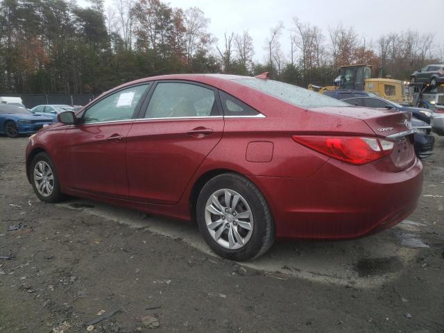 5NPEB4AC1CH347120 - 2012 HYUNDAI SONATA GLS RED photo 2