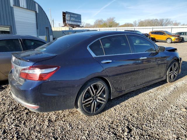 1HGCR2F55GA058192 - 2016 HONDA ACCORD SPORT BLUE photo 3