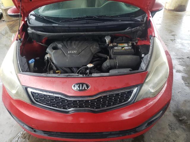 KNADN4A38D6242392 - 2013 KIA RIO EX RED photo 11