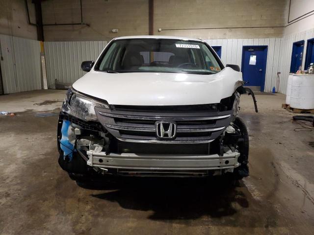 5J6RM4H30EL016426 - 2014 HONDA CR-V LX WHITE photo 5