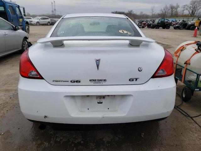 1G2ZH17N994157513 - 2009 PONTIAC G6 GT WHITE photo 6