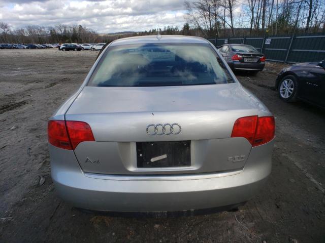 WAUDF78E97A031225 - 2007 AUDI A4 2.0T QUATTRO SILVER photo 6