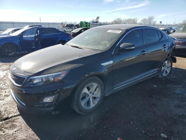 KNAGM4AD2F5081684 - 2015 KIA OPTIMA HYBRID BLACK photo 1