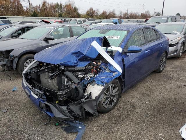 3KPF24AD0PE581823 - 2023 KIA FORTE LX BLUE photo 1