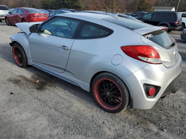 KMHTC6AE1DU181038 - 2013 HYUNDAI VELOSTER TURBO SILVER photo 2