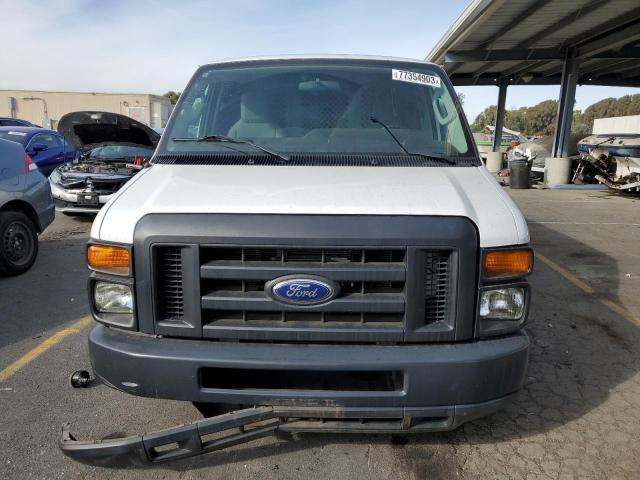 1FTNE1EL1EDB12046 - 2014 FORD ECONOLINE E150 VAN WHITE photo 5