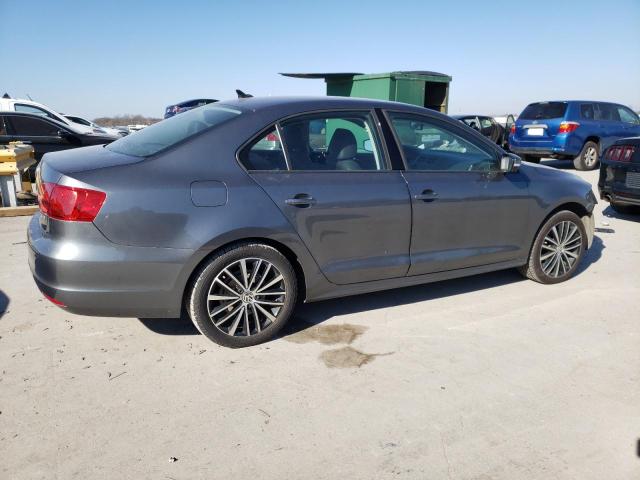 3VWDZ7AJ2BM372198 - 2011 VOLKSWAGEN JETTA SE GRAY photo 3