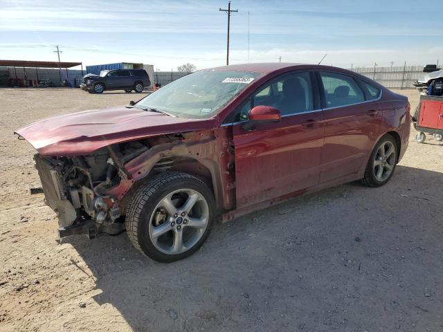 3FA6P0G73GR132968 - 2016 FORD FUSION S MAROON photo 1