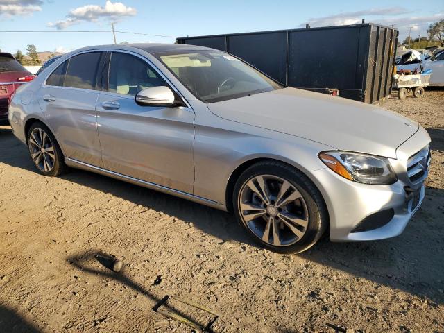 55SWF4JB9GU165152 - 2016 MERCEDES-BENZ C 300 SILVER photo 4