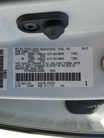 5TFMA5DB2RX144001 - 2024 TOYOTA TUNDRA CREWMAX PLATINUM თეთრი ფოტო 12