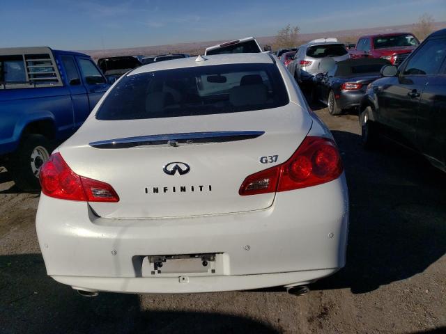 JN1CV6AP6DM717968 - 2013 INFINITI G37 BASE WHITE photo 6