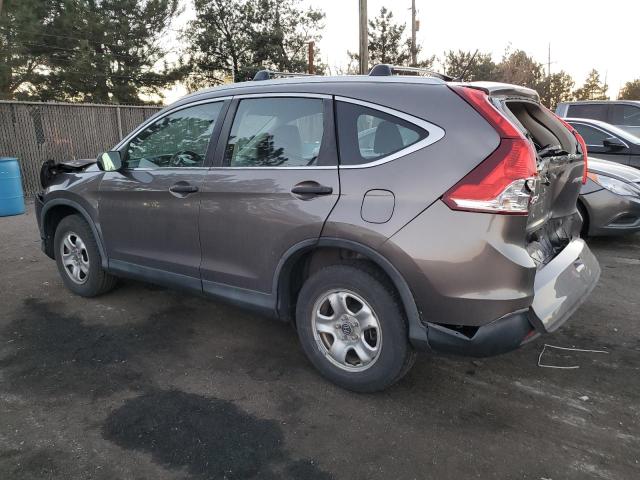 5J6RM4H37EL033885 - 2014 HONDA CR-V LX GRAY photo 2