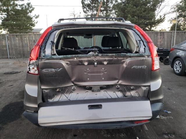 5J6RM4H37EL033885 - 2014 HONDA CR-V LX GRAY photo 6