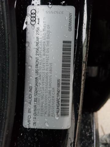 WAUHGAFC1FN016805 - 2015 AUDI A6 PRESTIGE შავი ფოტო 13