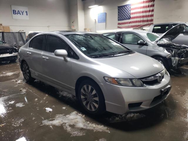 19XFA16949E024051 - 2009 HONDA CIVIC EXL SILVER photo 4