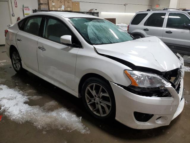 3N1AB7AP7DL667453 - 2013 NISSAN SENTRA S WHITE photo 4