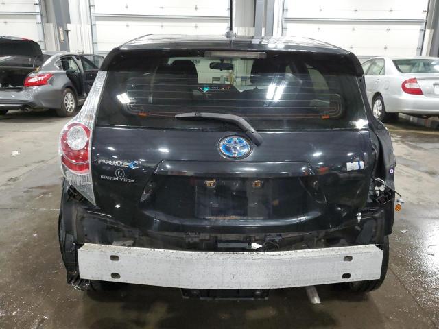 JTDKDTB37C1018662 - 2012 TOYOTA PRIUS C BLACK photo 6