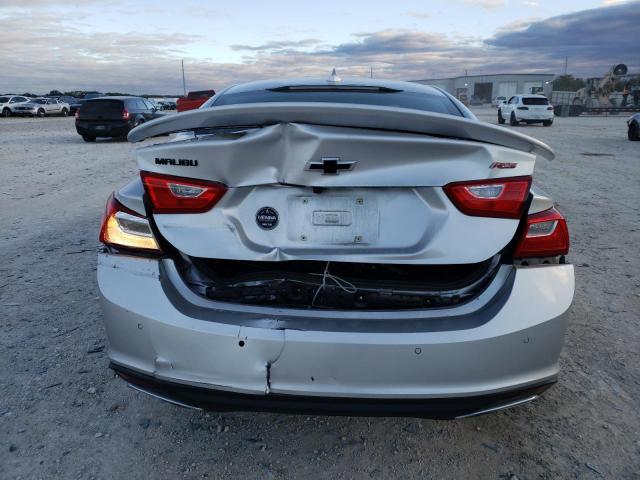 1G1ZG5ST1MF063322 - 2021 CHEVROLET MALIBU RS SILVER photo 6
