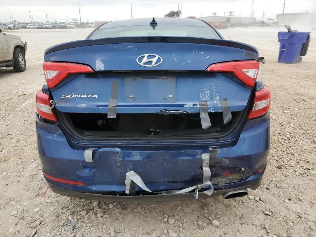 5NPE24AF2FH024337 - 2015 HYUNDAI SONATA SE BLUE photo 6